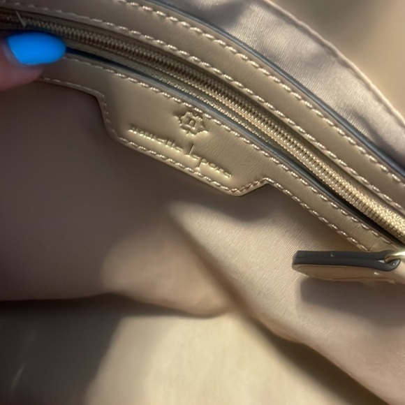 NANETTE LEPORE ARABELLE ‘paper’ straw shoulder bag / purse wht cream tassels bow - Picture 8 of 17